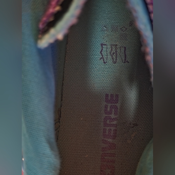 Converse All Star Snap Low Top Size 9.5 Teal and Purple (men's size 7.5) - Picture 12 of 14